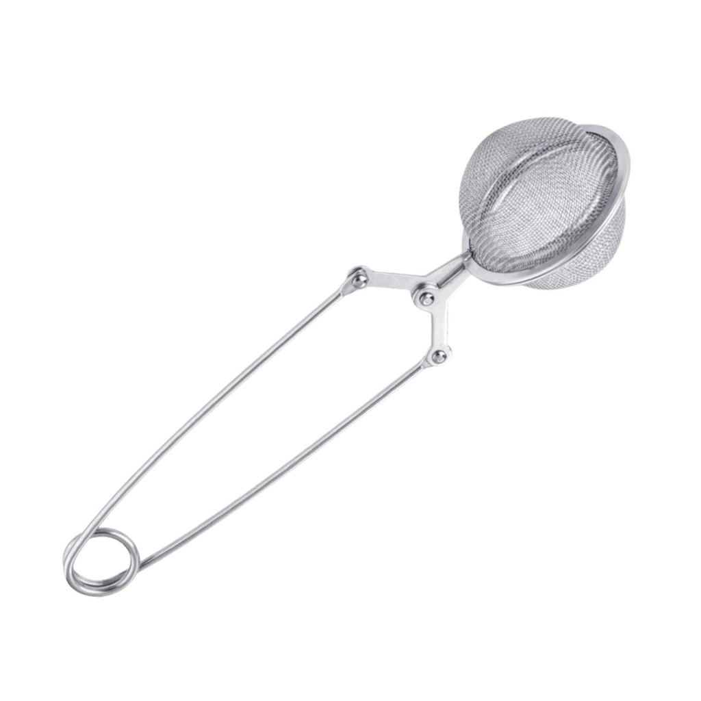 Edelstahl Teezange, Tee-Sieb mit Griff – 17 cm | Wiederverwendbarer Teefilter für losen Tee