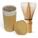 Matcha Whisk Bambusbesen | Chasen Matchabesen 100 Zinken Borsen Natur
