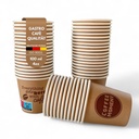 Coffee Moment Kaffeebecher, Kaffee to go Pappbecher – 4 Größen, für heiße & kalte Getränke