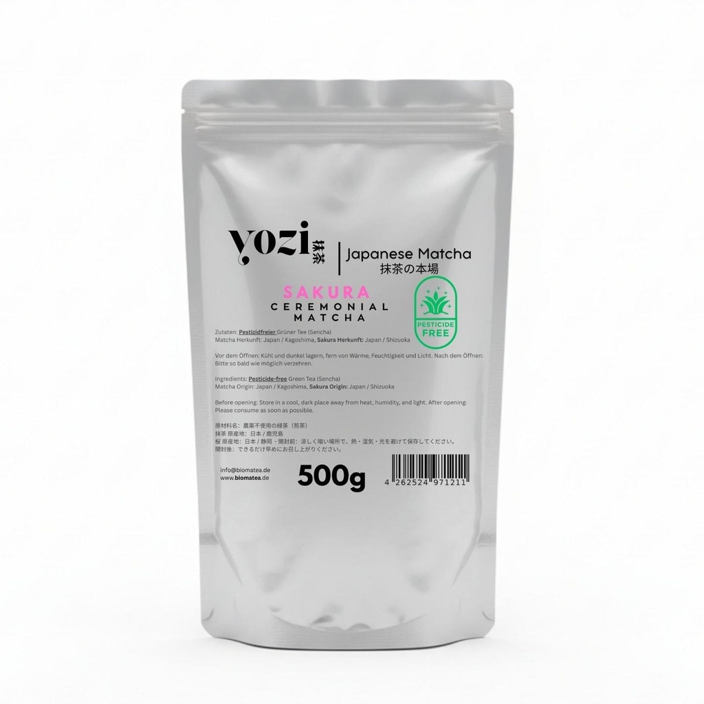Ceremonial Sakura (Kirschblüten) Matcha aus Kagoshima, 500g