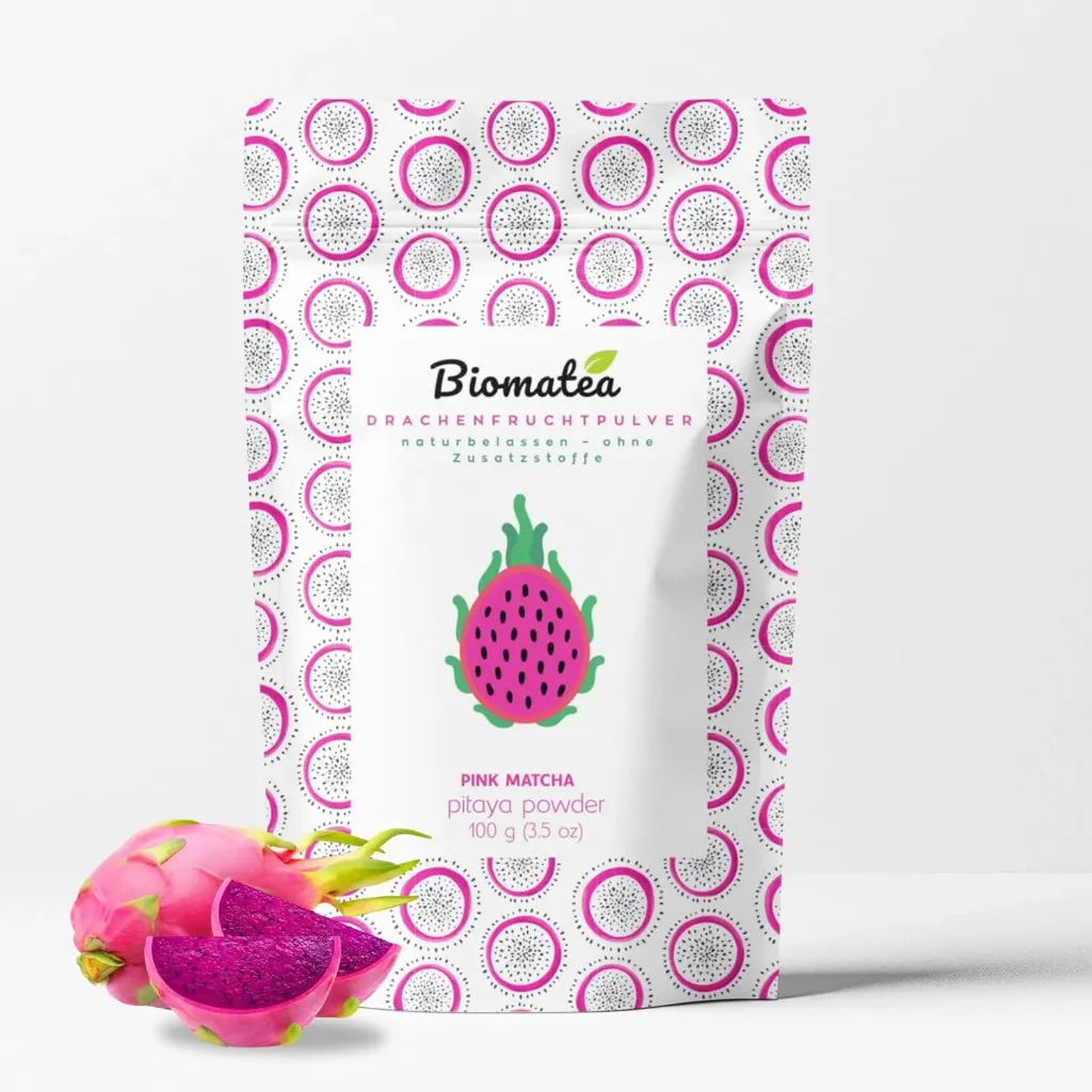 Pink Drachenfrucht Pulver, Rein, naturbelassen Pitaya Powder, 100g