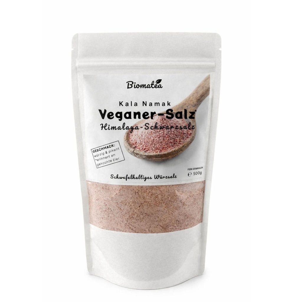 Kala Namak Schwarzsalz Fein Gemahlen, 500g